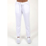 Dyneke pantalon femme en maille piqu�e blanche