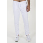 Dyneke pantalon ruban microfibre blanc