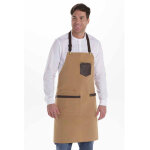 Dyneke tablier 2?en?1 bavette et short unisexe ocre