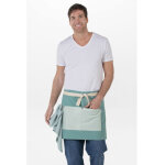 Dyneke tablier homme court toile verte 55% polyester 45% coton