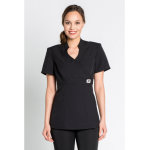 Dyneke tunique kimono esth�ticienne manches courtes noir