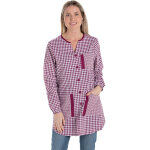 Dyneke tunique maitresse d'�cole � carreaux avec poches