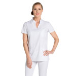 Dyneke tunique m�dicale blanche col mao