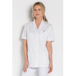 Dyneke tunique m�dicale blanche femme manches courtes