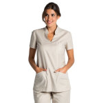 Dyneke tunique m�dicale col mao beige clair