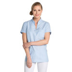 Dyneke tunique mdicale col mao bleu ciel