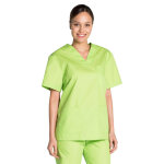 Dyneke tunique mdicale vert pistache mixte col en v