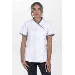Dyneke tunique pharmacies femme avec col et manches brillants gris vif
