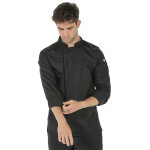 Dyneke veste de cuisine en microfibre noire homme