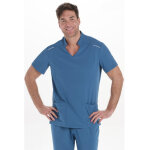 Dyneke veste m�dicale cintr�e homme bleu l