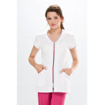 Eldan tunique m�dicale lily couture blanche & rose