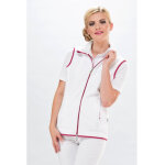 Eldan veste polaire infirmière sans manche blanc et rose Eldan veste polaire infirmière sans manche blanc et rose