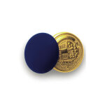 Isacco lot de 4 boutons jumeaux or + bleu bleu