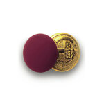 Isacco lot de 4 boutons jumeaux or + bordeaux bordeaux