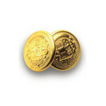 Isacco lot de 4 boutons jumeaux or + or jaune