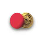 Isacco lot de 4 boutons jumeaux or + rouge rouge