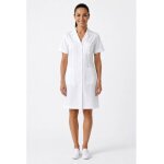 Isacco blouse blanche labotatoire 100 % coton manches courtes femme donna