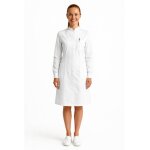 Isacco blouse blanche m�dicale femme poignets tricot