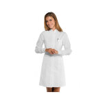 Isacco blouse blanche m�dicale femme poignets tricot
