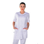 Isacco blouse coupe tunique m�dicale blanche clinic look