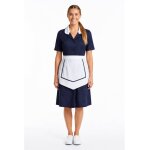 Isacco blouse femme de chambre � manches courtes bleu nuit carlton