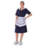 Isacco blouse femme de chambre � manches courtes bleu nuit carlton