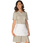 Isacco blouse femme monastir beige avec tablier 60% coton 40% lin