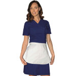Isacco blouse femme monastir bleue avec tablier 65% polyester 35% coton