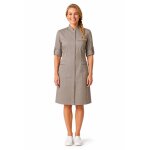 Isacco blouse gris tourterelle venezia avec col mao 65% polyester / 35% coton
