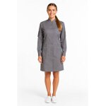 Isacco blouse grise venezia avec col mao 65% polyester / 35% coton