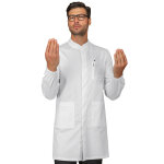 Isacco blouse de laboratoire blanche manches longues homme dover