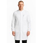Isacco blouse de laboratoire blanche manches longues homme dover
