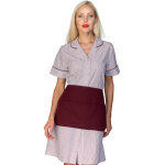 Isacco blouse � manches courtes avec tablier firenze � rayure bordeaux 65% polyester 35% coton