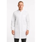 Isacco blouse m�dicale blanche manches longues � zip homme dover