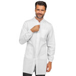 Isacco blouse m�dicale blanche manches longues � zip homme dover