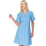 Isacco blouse m�dicale pour femme � manches courtes firenze bleue claire polyester / coton