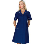 Isacco blouse m�dicale pour femme � manches courtes firenze bleue polyester / coton