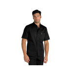 Isacco blouse m�dicale noire manches courtes pour homme extra light