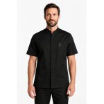 Isacco blouse m�dicale noire manches courtes pour homme extra light