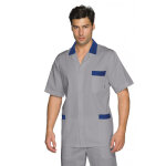 Isacco blouse m�dicale peter m / m gris bleu