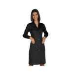 Isacco blouse de travail femme � manches longues, noire