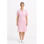 Isacco blouse de travail femme de m�nage positano 100% coton rose