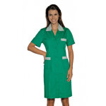 Isacco blouse de travail manches courtes positano vert ray� vert