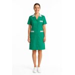 Isacco blouse de travail manches courtes positano vert ray� vert