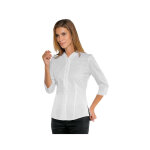 Isacco chemise blanche manches 3 / 4 pour femme stretch confort