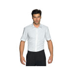 Isacco chemise cartagena slim stretch manches courtes blanche