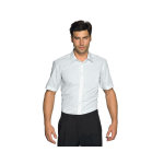 Isacco chemise cartagena slim stretch manches courtes blanche