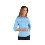Isacco chemise femme kyoto manches 3 / 4 bleu ciel