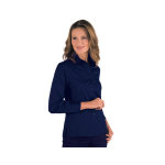 Isacco chemise femme manches longues kyoto bleu