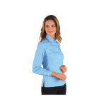 Isacco chemise femme manches longues kyoto bleu ciel